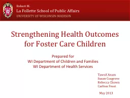 Strengthening Health Outcomes