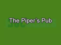 The Piper’s Pub