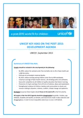 hEzKEdWKd sKWDEdE UNICEF September  Summary of UNICEF