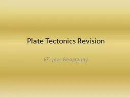 Plate Tectonics Revision