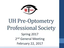 UH Pre-Optometry Professional Society