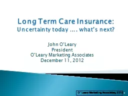 Long Term Care Insurance: