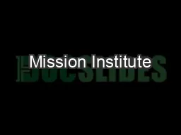 Mission Institute