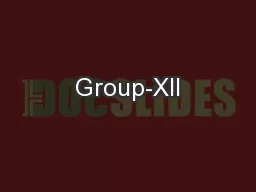 Group-XII