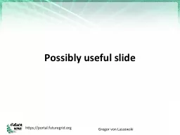 Possibly useful slide