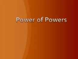 Power of Powers