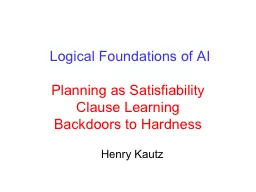 Logical Foundations of AI