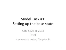 Model Task 1: