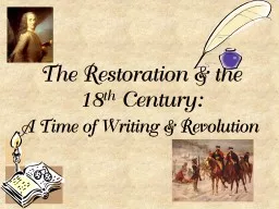 The Restoration & the
