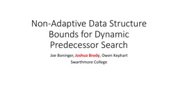 Non-Adaptive Data Structure Bounds for Dynamic Predecessor
