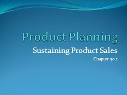 Product Planning