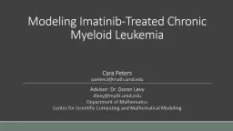 Modeling Imatinib-Treated Chronic Myeloid Leukemia