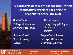 A comparison of methods for imputation of missing covariate