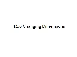 11.6 Changing Dimensions