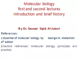 M olecular biology