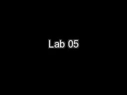 Lab 05