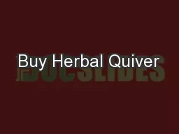 Buy Herbal Quiver