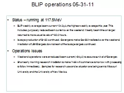 BLIP operations 05-31-11