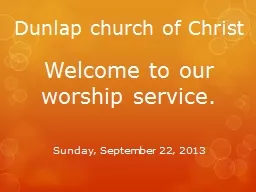 Dunlap church of Christ