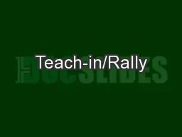 Teach-in/Rally
