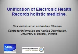 Unification of Electronic Health Records holistic medicine.