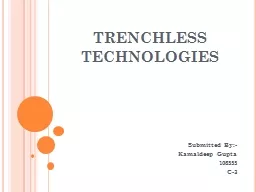 TRENCHLESS TECHNOLOGIES
