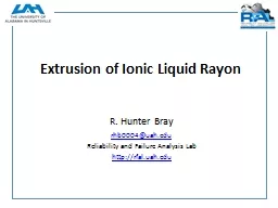 Extrusion of Ionic Liquid Rayon