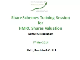 Share Schemes Training Session