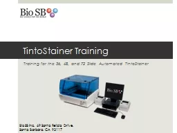 TintoStainer Training