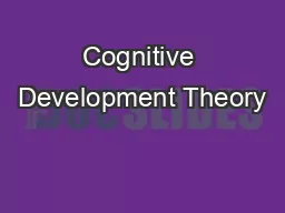 Cognitive Development Theory