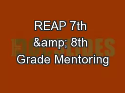 REAP 7th & 8th Grade Mentoring
