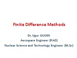 Finite Difference Methods