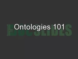 Ontologies 101