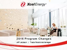 2016 Program Changes
