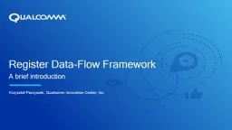 Register Data-Flow Framework