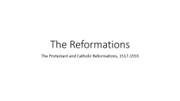 The Reformations