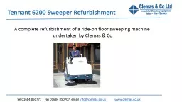 Tennant 6200 Sweeper Refurbishment