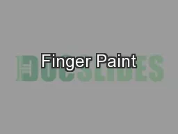 Finger Paint