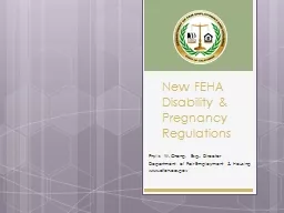 New FEHA Disability & Pregnancy Regulations