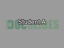 Student A