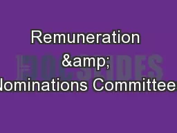 Remuneration & Nominations Committees