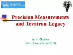 Precision Measurements