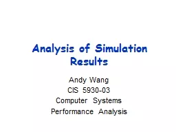 Analysis of Simulation Results