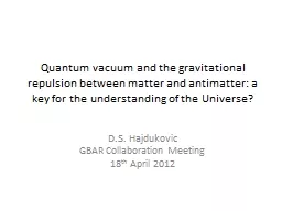 Quantum vacuum and the gravitational repulsion between matt