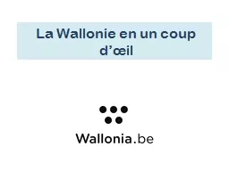 La Wallonie en un