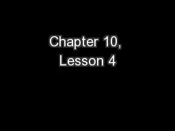 Chapter 10, Lesson 4
