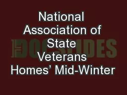National Association of State Veterans Homes’ Mid-Winter