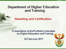 Department of Higher Education and Training