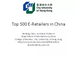 Top 500 E-Retailers in China