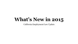What’s New in 2015